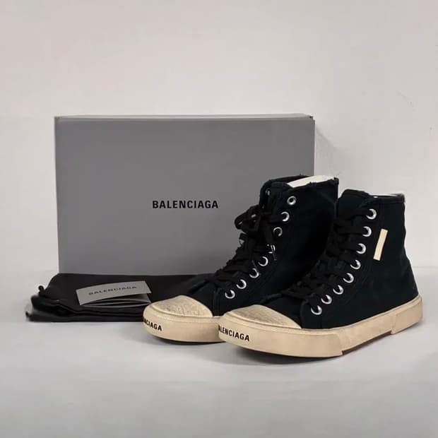 발렌시아가 파리 PARIS 하이탑 스니커즈 블랙 36사이즈