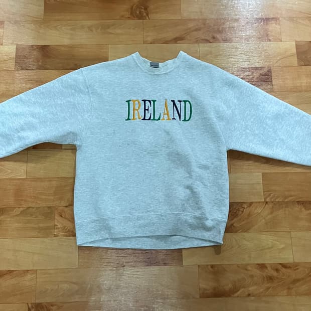 90s 프룻오브더룸 멜란지 스웻 made in usa