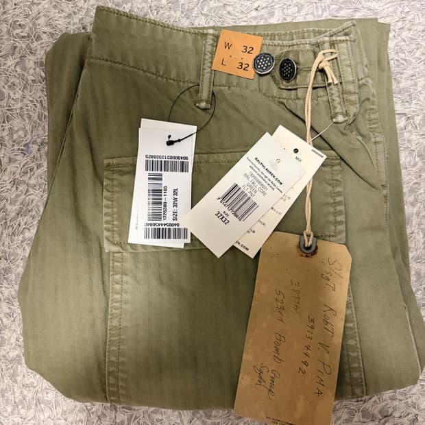 RRL 더블알엘 헤링본 퍼티그 팬츠 30x30