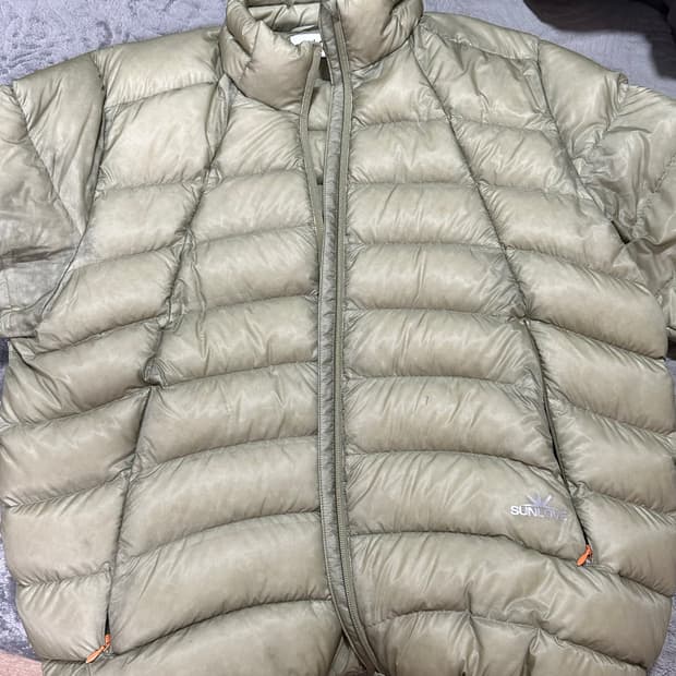 썬러브 경량패딩 카키 라지