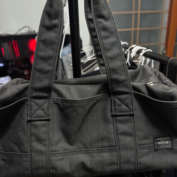 요시다포터 데님토트백