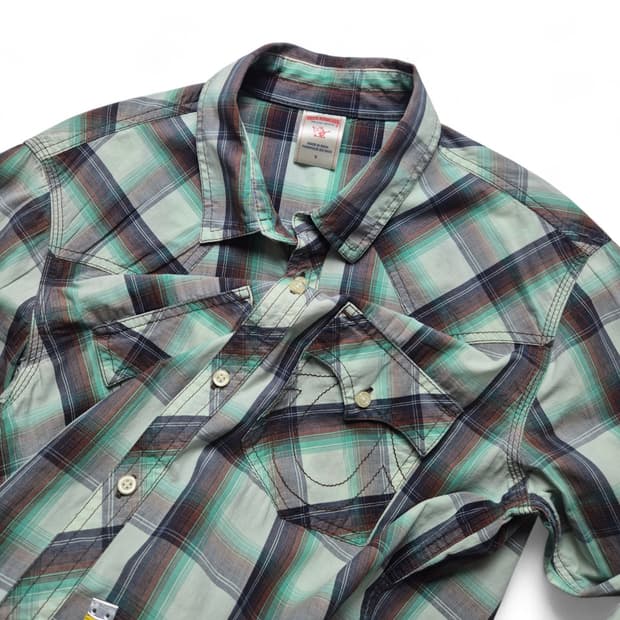 [S] 트루릴리젼 웨스턴 체크셔츠