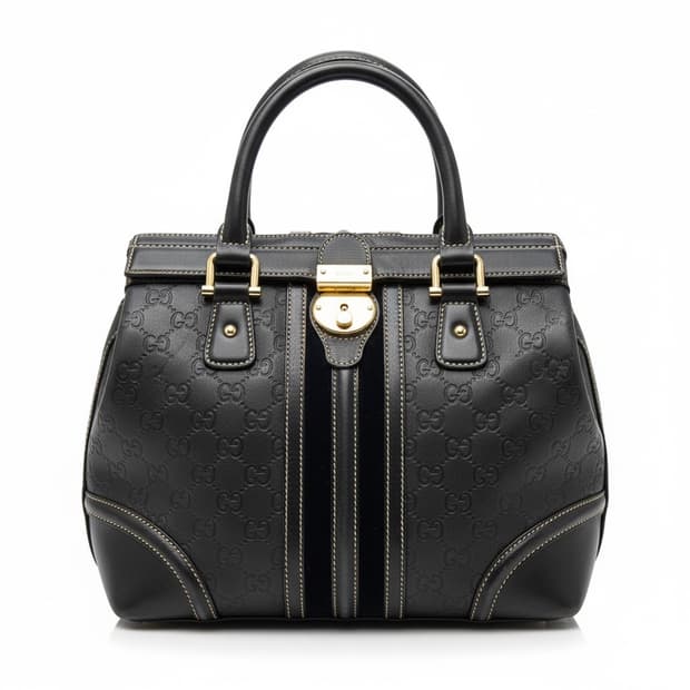 구찌 씨마 블랙 토트백