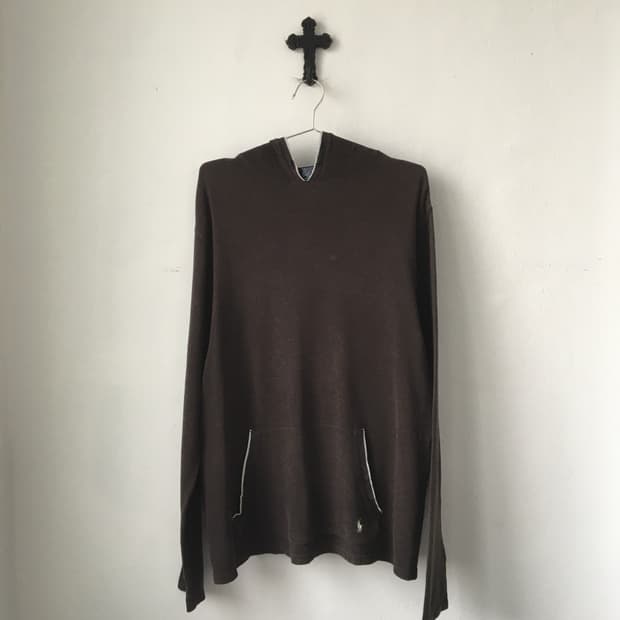 Polo waffle hood sleeve