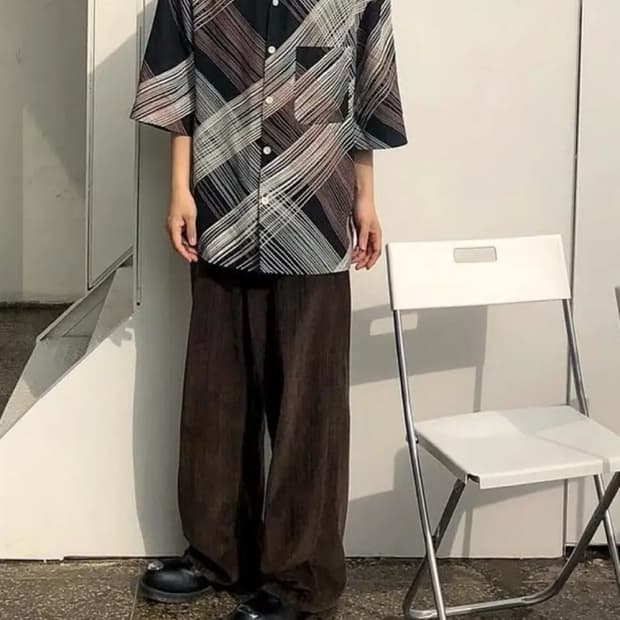 아워레가시/바스트컷 초콜렛 코듀로이 팬츠/46