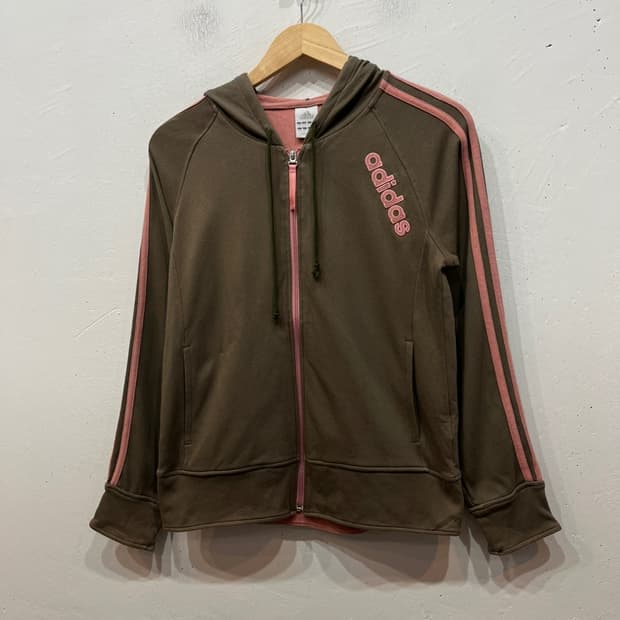 00s 아디다스 재팬 핑크로고 후드집업 