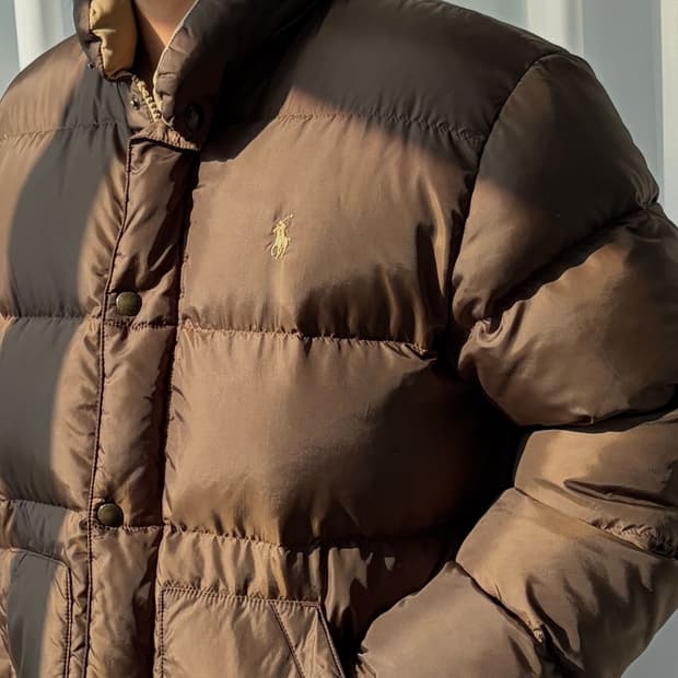[L]폴로 랄프로렌 브라운 덕다운 푸퍼 패딩