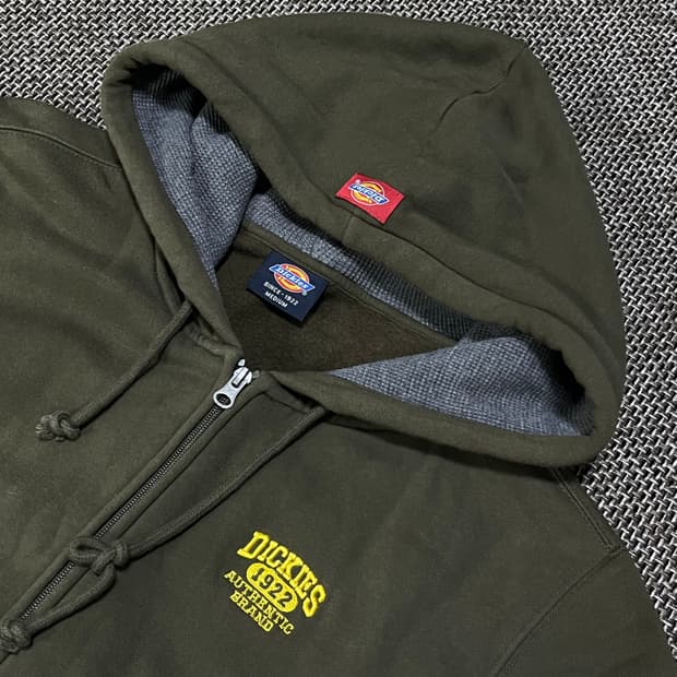 디키즈 어센틱 후드집업 카키