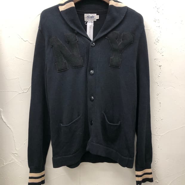 폴로 럭비 라인 숄카라 니트 가디건