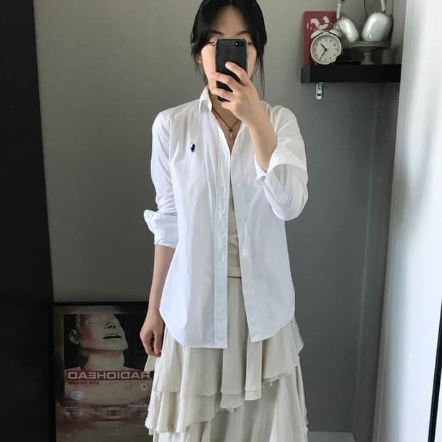 폴로 랄프로렌 포니 로고 화이트 셔츠