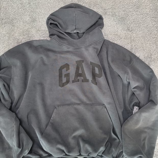 이지갭 도브후드 워시드 블랙 L