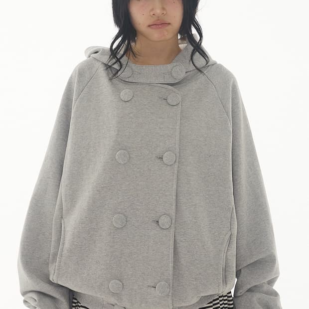 ExpiredGirl double buttoned hoodie jacke