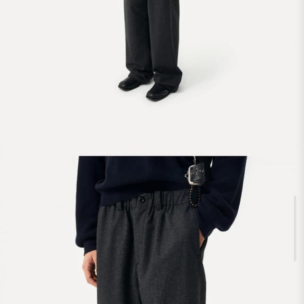 3) 라벨아카이브 선넷 이지 울 팬츠 챠콜