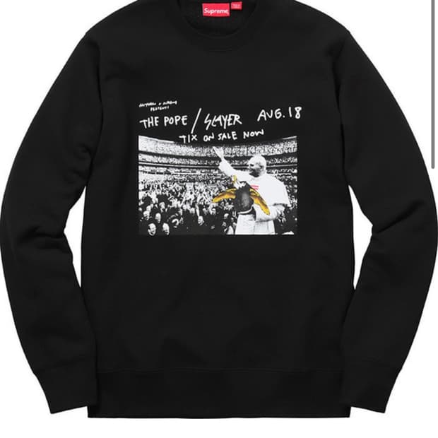 슈프림 교황 맨투맨 L