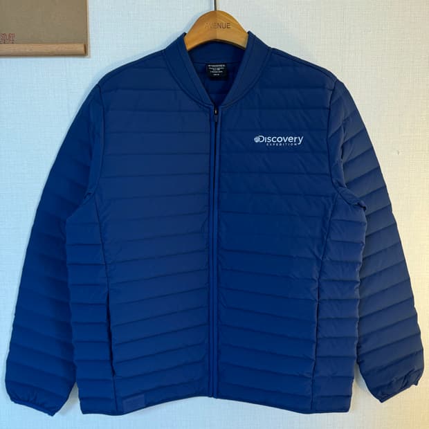 [M]디스커버리 구스다운 경량패딩 블루