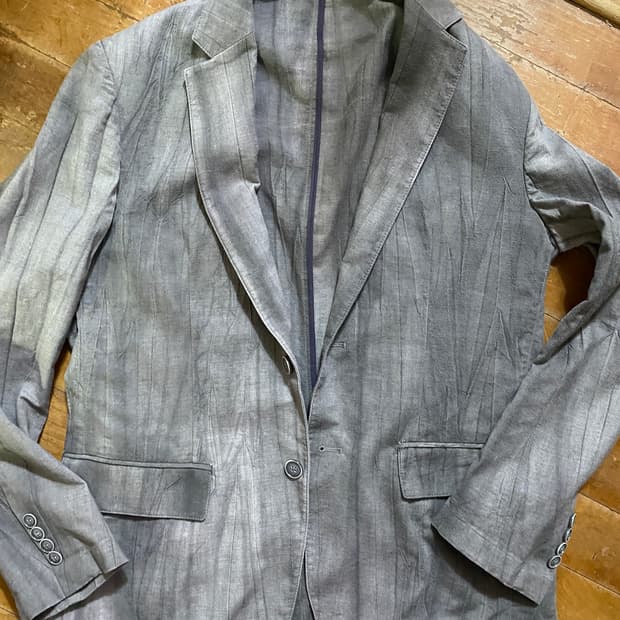 Panicale 이태리 그레이 스트라이프 자켓 50(L 100)