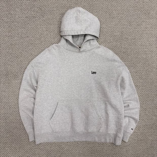 리 베이직 로고 후드티 v1120