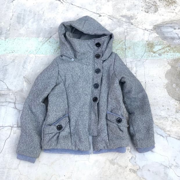 파우닝133 큐빈티지 샵502 그레이패딩 아카이브패딩