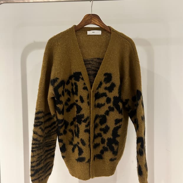 Toga Leopard Wool Cardigan