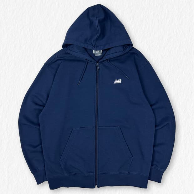 뉴발란스 후드집업 블루