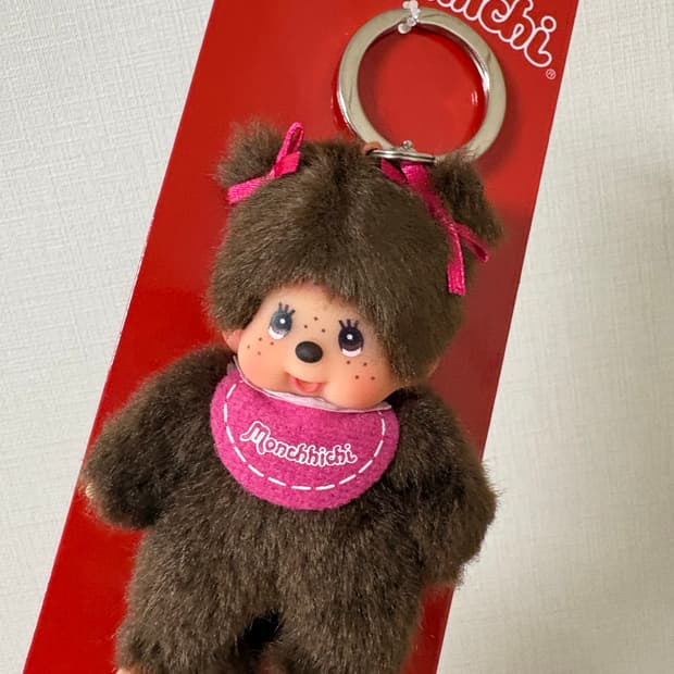 유럽 양갈래핑크 미니키링 몬치치