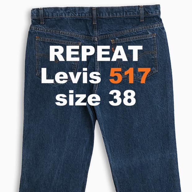 리바이스 517 오렌지탭 진청 80s USA 38인치 OR5174047