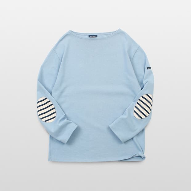 SAINT JAMES Elbow Patch Boat Neck Shirt 