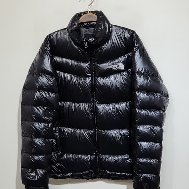 (95) 노스페이스 700 패딩점퍼 블랙 유광 구스다운 자켓 