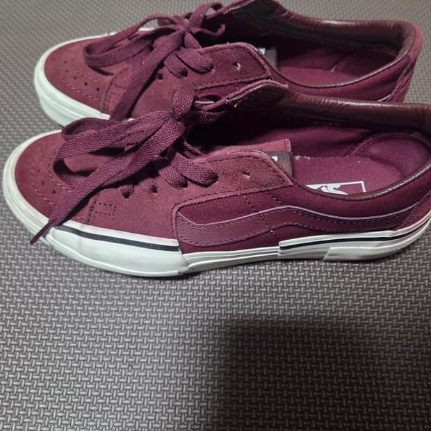 반스 스케이트 로우 어레인지 버건디 스웨이드 240