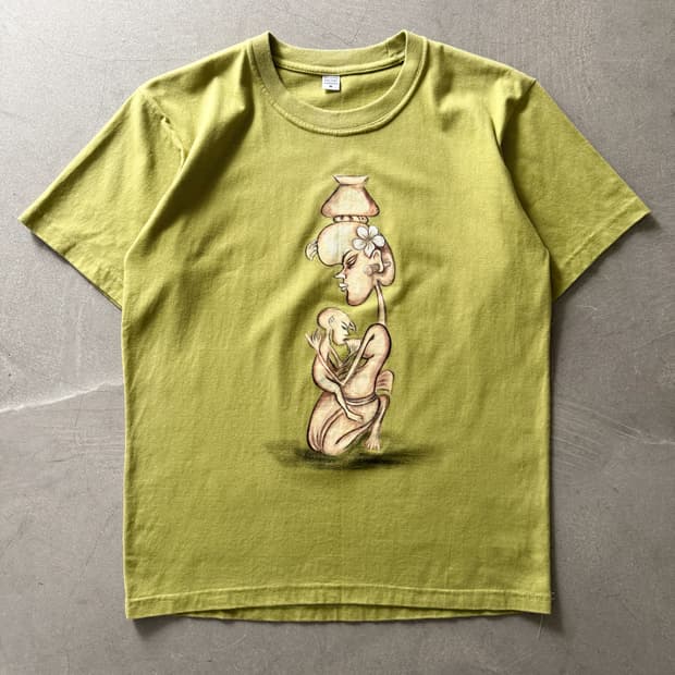 Vintage Hand Painted Tribal Art Tee