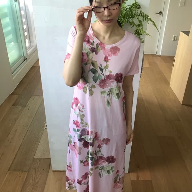 vintage flower pattern one-piece