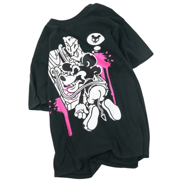 빈티지 그래픽 미키마우스 래빗 디테일 반팔 티셔츠 (M)