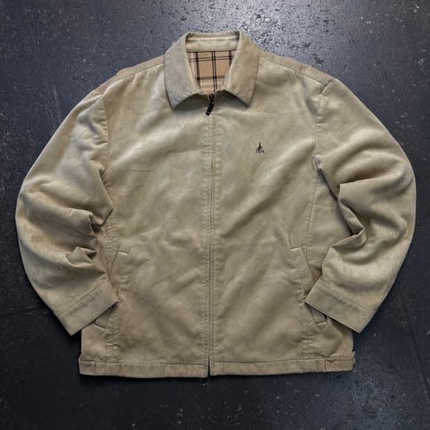 105 빈폴 스웨이드 블루종 자켓 