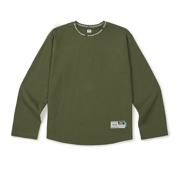 Mmlg 롱슬리브 티셔츠 딥올리브 L (새상품)