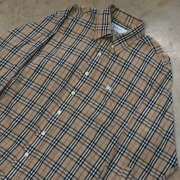 XL 버버리 체크셔츠