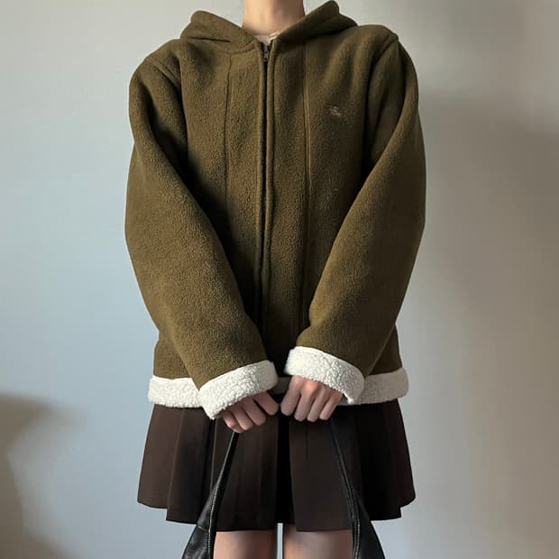 BURBERRY Fleece Hoodie Jacket