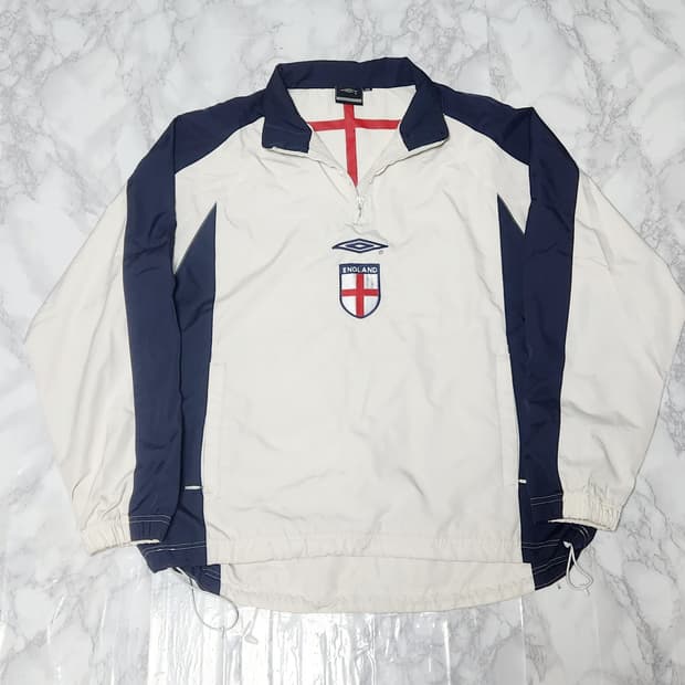 엄브로 잉글랜드 국대 03-05 빅로고 아노락 바람막이 자켓