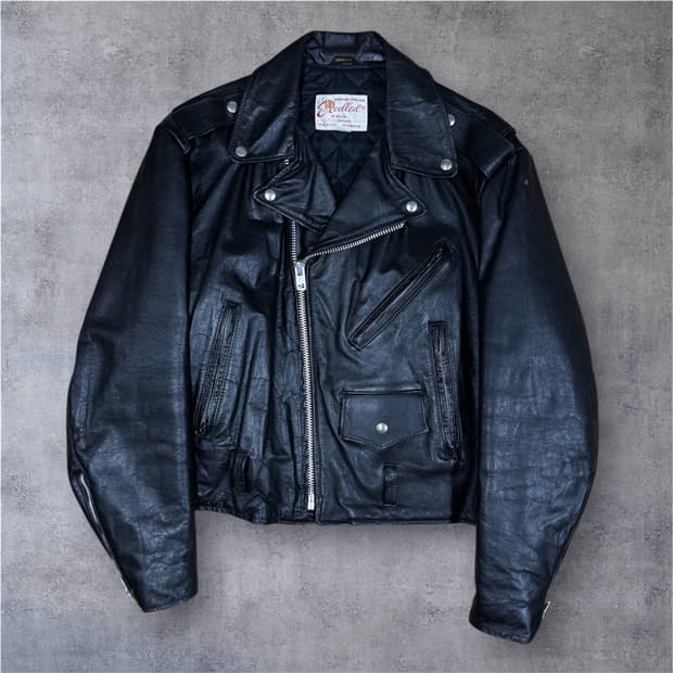 70s USA made)Excelled 더블라이더 자켓 44size