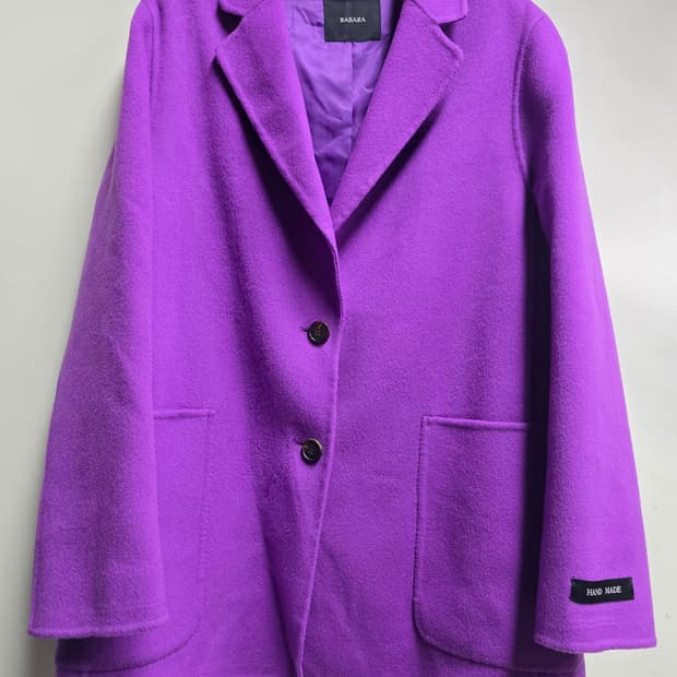 바바라 핸드메이드 울.케시미어 자켓 M