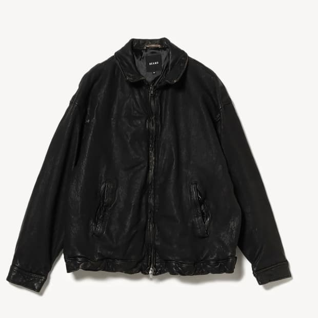 (XL) 빔즈 디스트레스드 레더 자켓