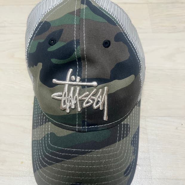 스투시 메시 카모 볼캡