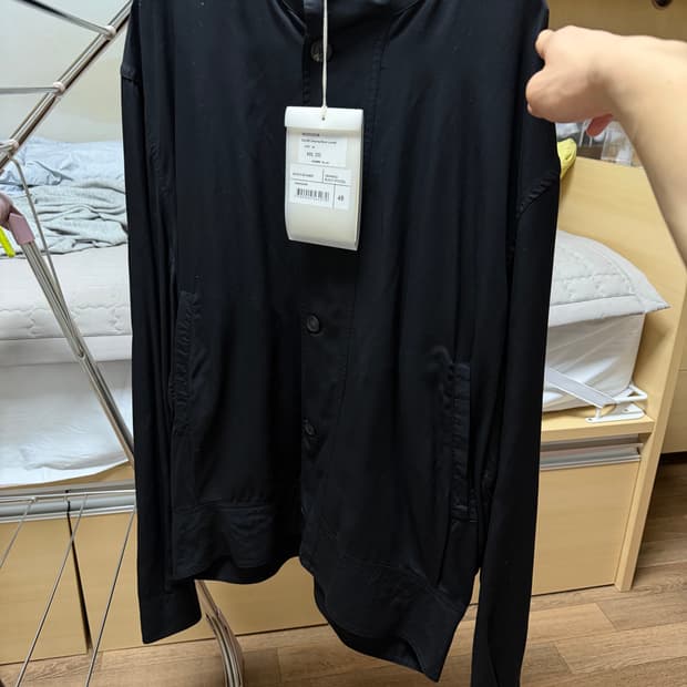 아워레가시 하이넥 드레이핑 셔츠자켓