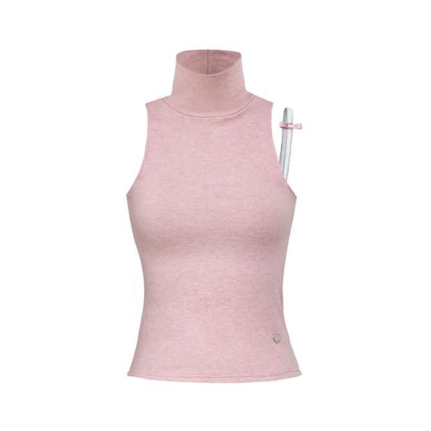 포어링 핑크 리본 니트