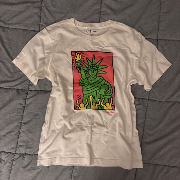 키스해링 뉴욕 프린팅 반팔티