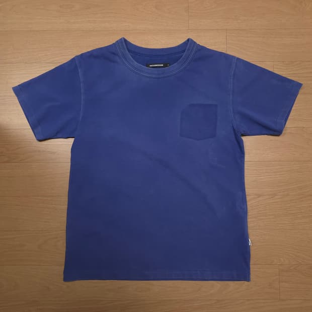 해칭룸 티셔츠 Bleached Tee Vintage Blue (2)