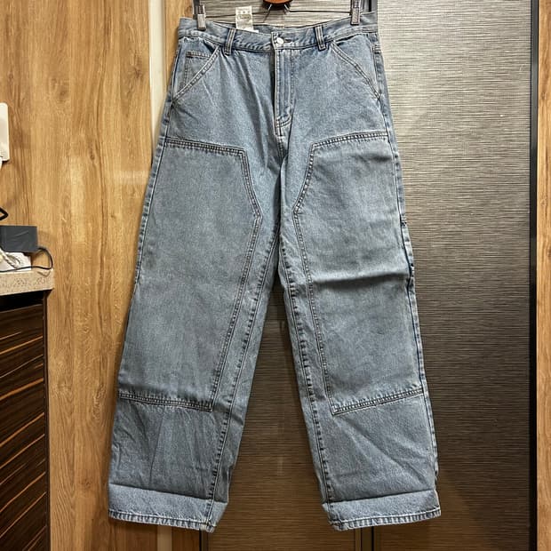 에잇세컨즈 더블니 데님팬츠 32