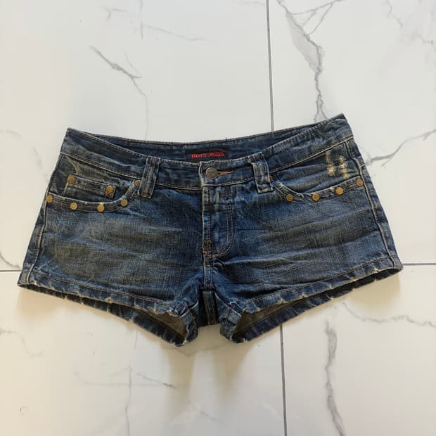 Boo’s Jeans 스터드 숏팬츠 반바지