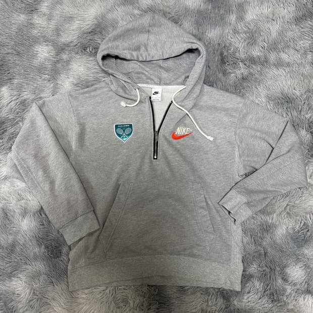 나이키 테니스  반집업 후드티 L사이즈