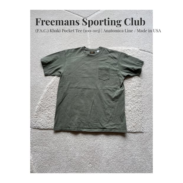 F.S.C. 카키 포켓 티셔츠 (100-105)