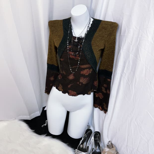 Ozz On Oriental Eyelet Knit